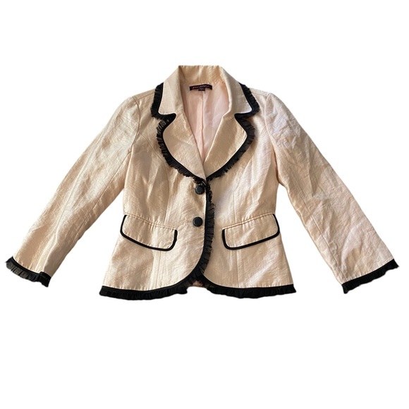Betsey Johnson Jackets & Blazers - Betsey Johnson Fitted Vintage Silk Fitted Blazer 4